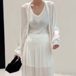 Spring Summer Lyocell Tencel Knit Cardigan For Women Elegant Twist Design Buttonless Sunscreen Outerwear - 画像 (7)