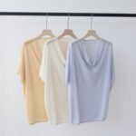 Women French Draped Neck Knit Tank Top, Ruched Waist Sleeveless Tencel Lyocell Camisole, Solid Color Fitted Summer Top