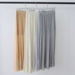 Summer Spring New Women High Waist A-line Pleated Knit Midi Skirt, Tencel Lyocell Draped Flowy Umbrella Skirt Slim Fit