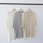 Women's Tencel Linen Blend Knit Polo Shirt, Short Sleeve Elegant Collared Blouse, Summer Premium Casual Tee Tops New Arrival