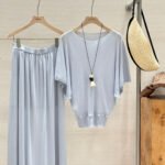 Women's Korean Style Ribbed Knit Short Sleeve Top, Loose Slouchy Candy Color Casual Summer T-Shirt - Image 5