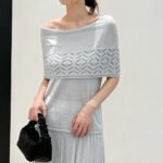Summer Off-the-Shoulder Cutout Knit Pullover, Tencel Lyocell Short Sleeve Relaxed Top for Women - Image 3