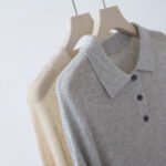 Women's Tencel Linen Blend Knit Polo Shirt, Short Sleeve Elegant Collared Blouse, Summer Premium Casual Tee Tops New Arrival - Image 4