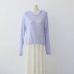 Women U-Neck Hooded Knit Pullover, Tencel Linen Lightweight Summer Sun Protection Top, Minimal Casual Blouse for Spring Summer – Image 7