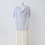 Women French Draped Neck Knit Tank Top, Ruched Waist Sleeveless Tencel Lyocell Camisole, Solid Color Fitted Summer Top - Image 5