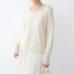 Women U-Neck Hooded Knit Pullover, Tencel Linen Lightweight Summer Sun Protection Top, Minimal Casual Blouse for Spring Summer – Image 4